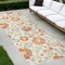 Edge Collections - 2' X 8' - Multicolor - Stain Resistant Floral Runner Rug for Indoor and Outdoor Use - 1 Piece